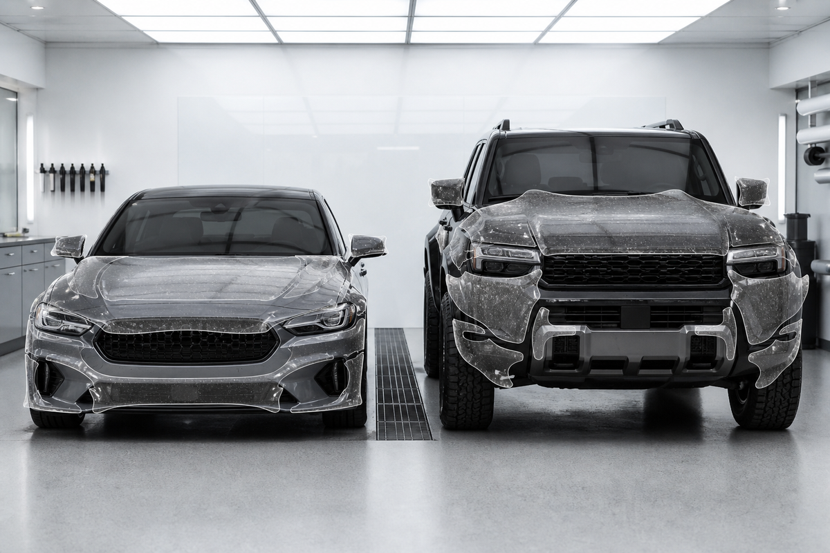 Full-Front PPF Estimator: Sedan vs SUV Panels, Waste and Price