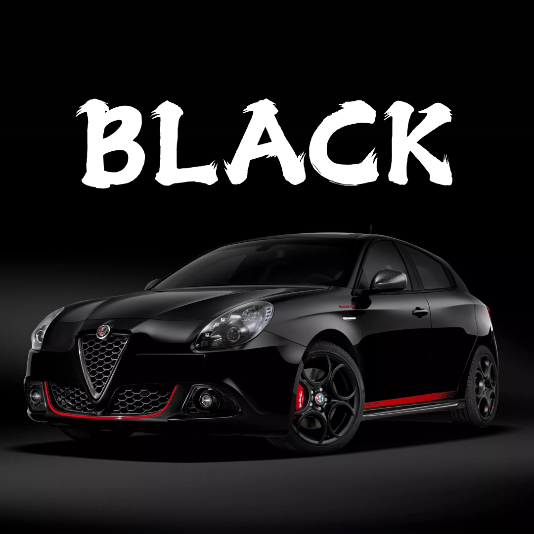 black vinyl car wrap