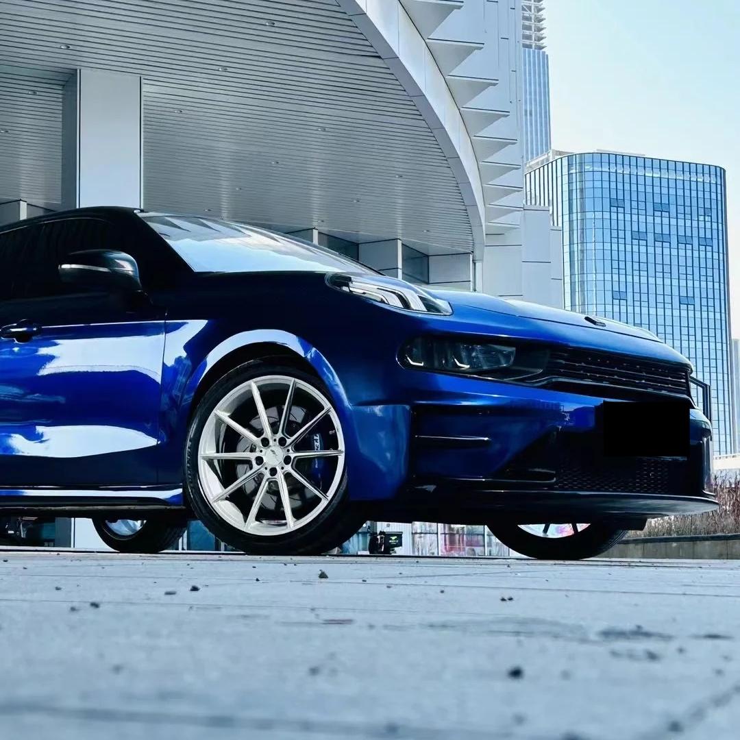Gloss Metallic Gentian Blue Car Vinyl Wrap
