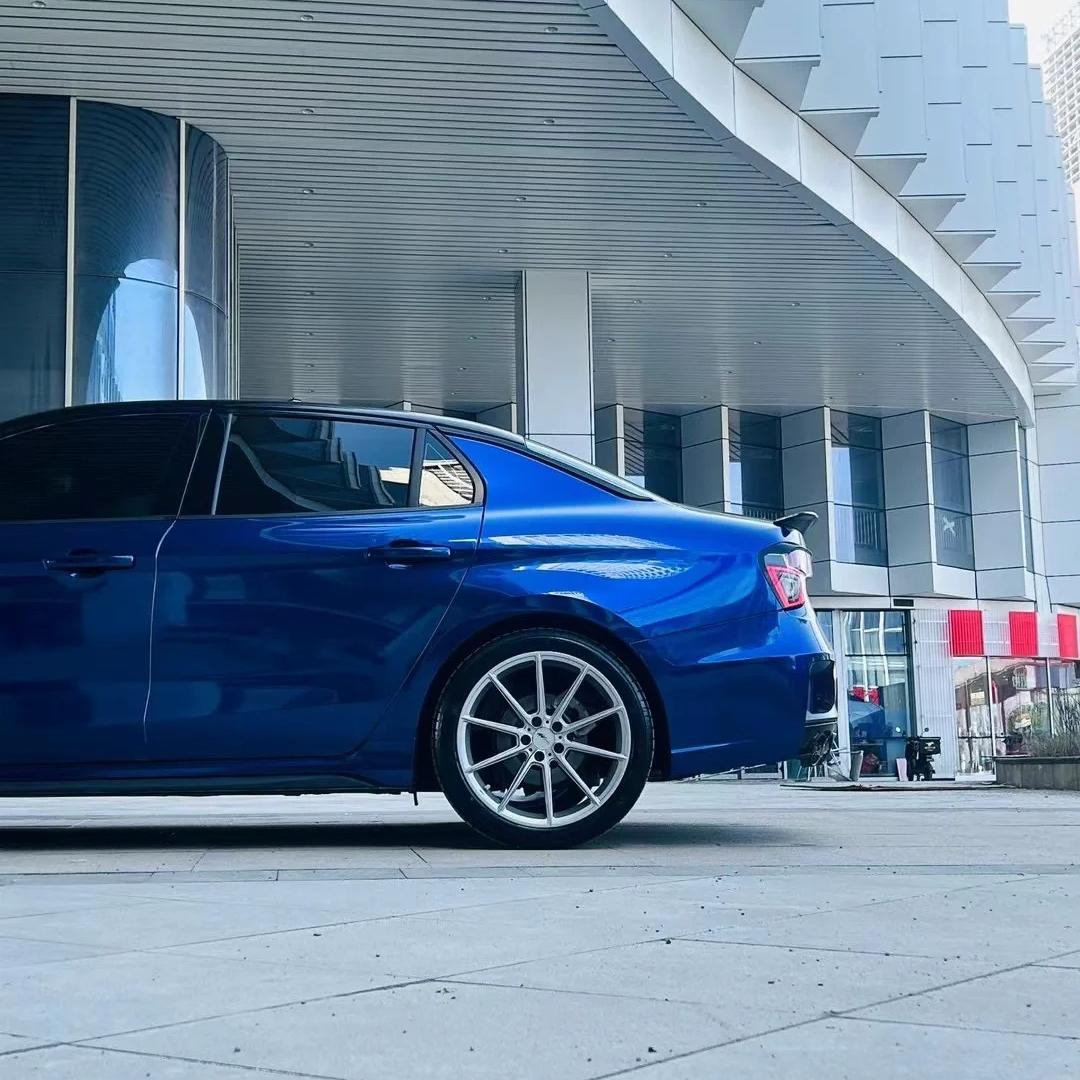 Gloss Metallic Gentian Blue Car Vinyl Wrap