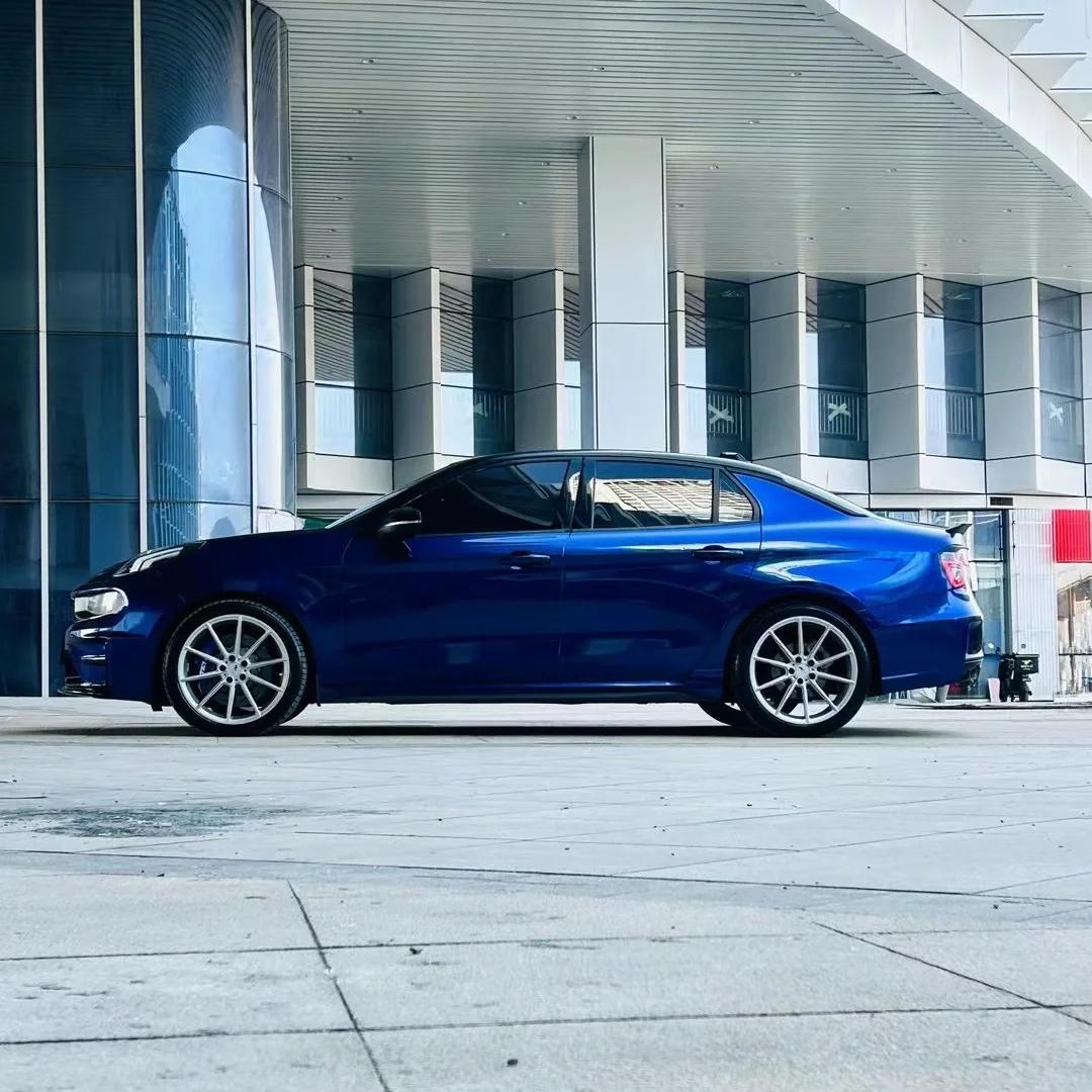 Gloss Metallic Gentian Blue Car Vinyl Wrap