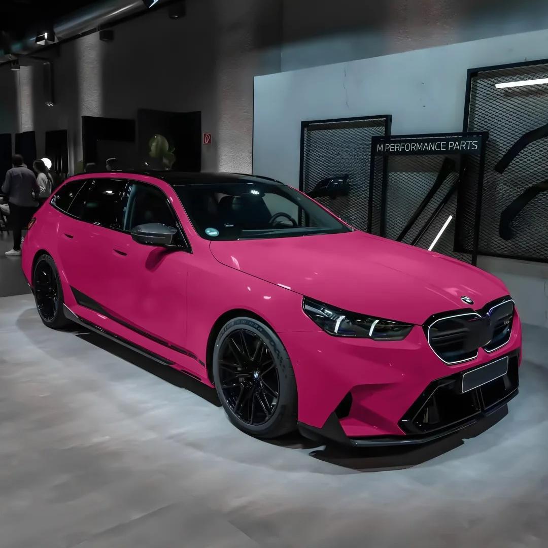 Gloss MIUI Bright Magenta Red Car Wrap PET
