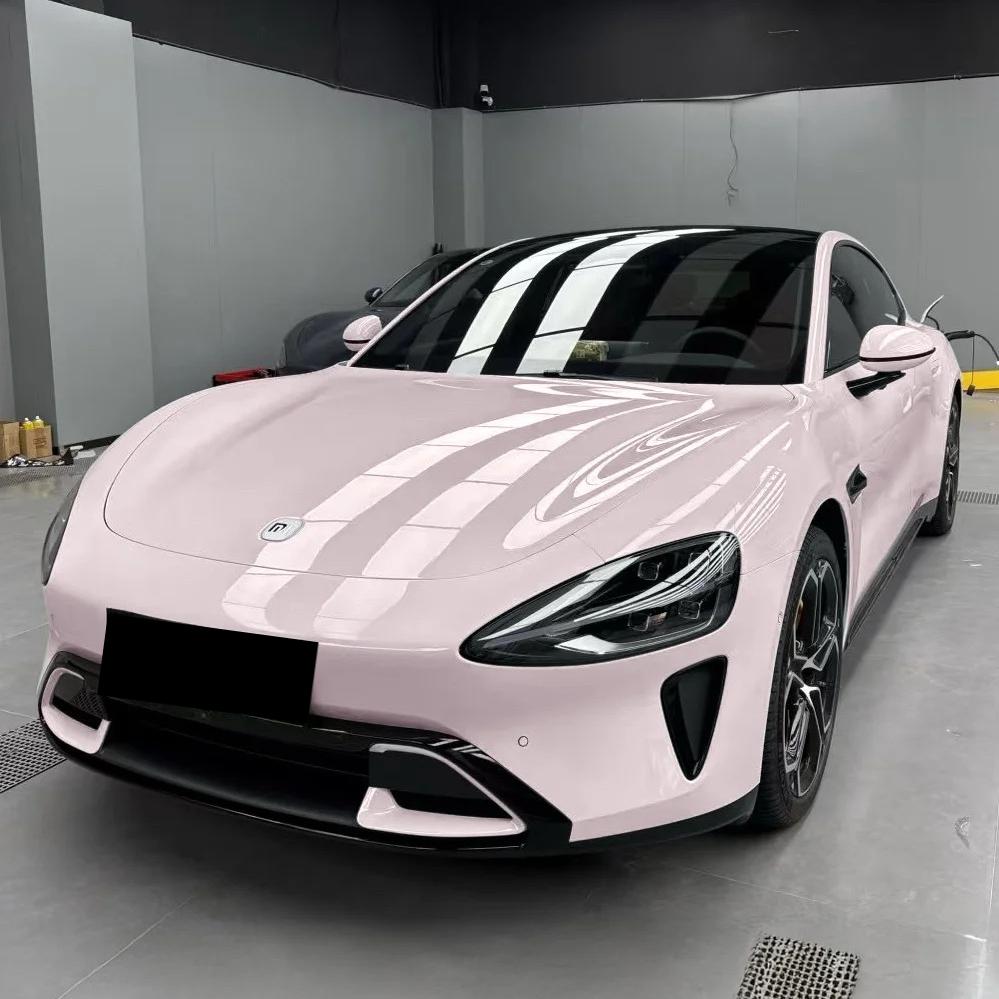 Gloss Mary Kary Pink Car Vinyl Wrap