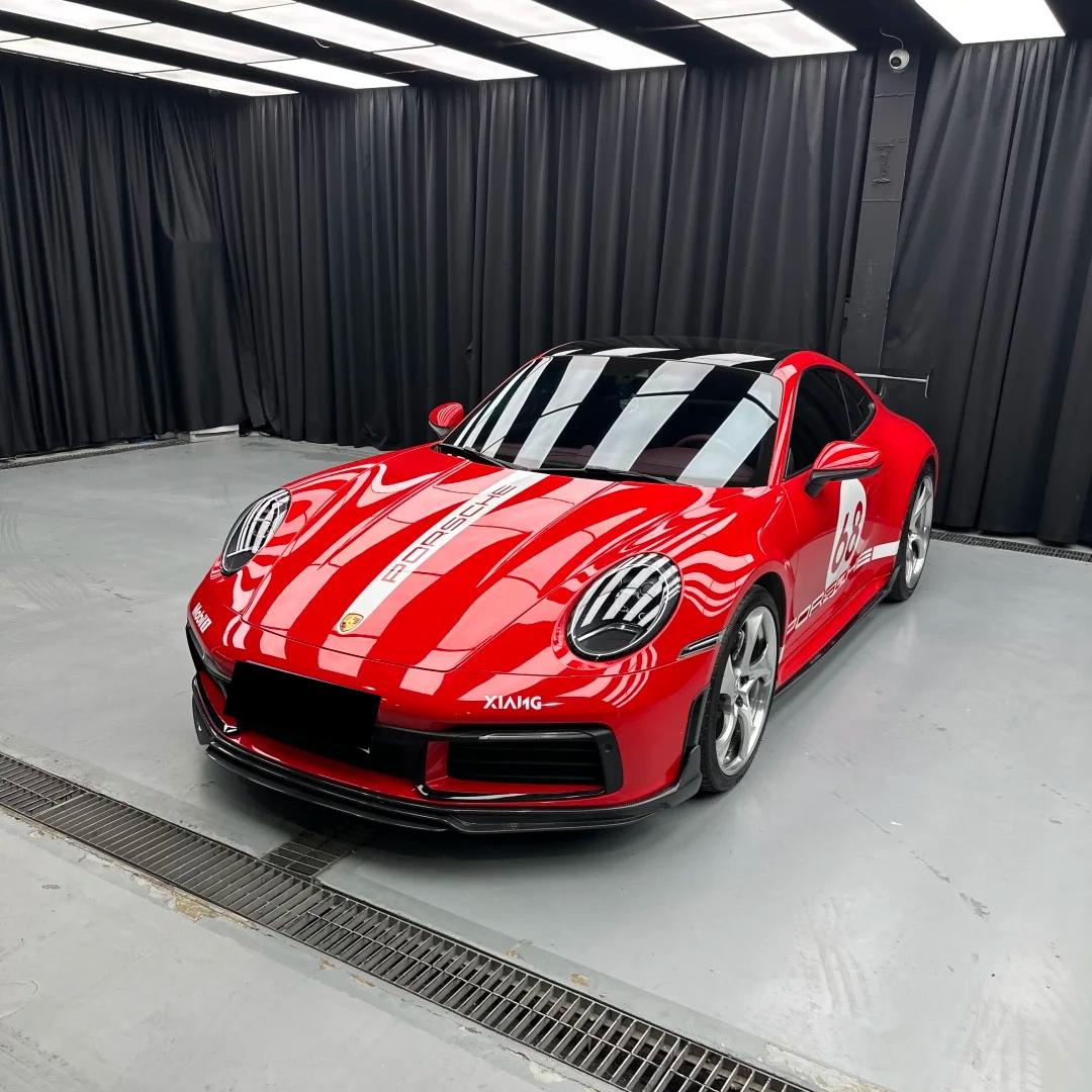 TPU Glossy Farrari Red Colored PPF Paint Protection Film