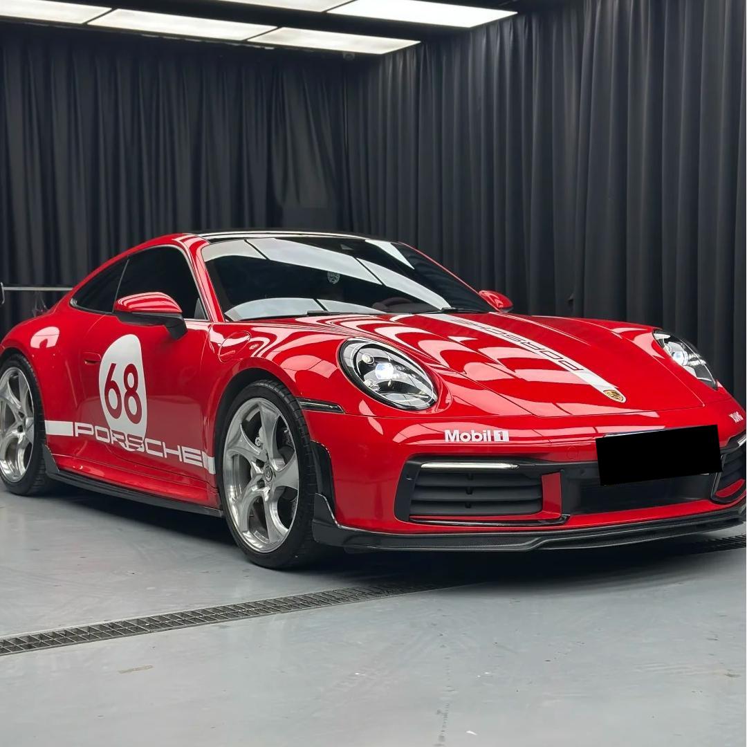 TPU Glossy Farrari Red Colored PPF Paint Protection Film