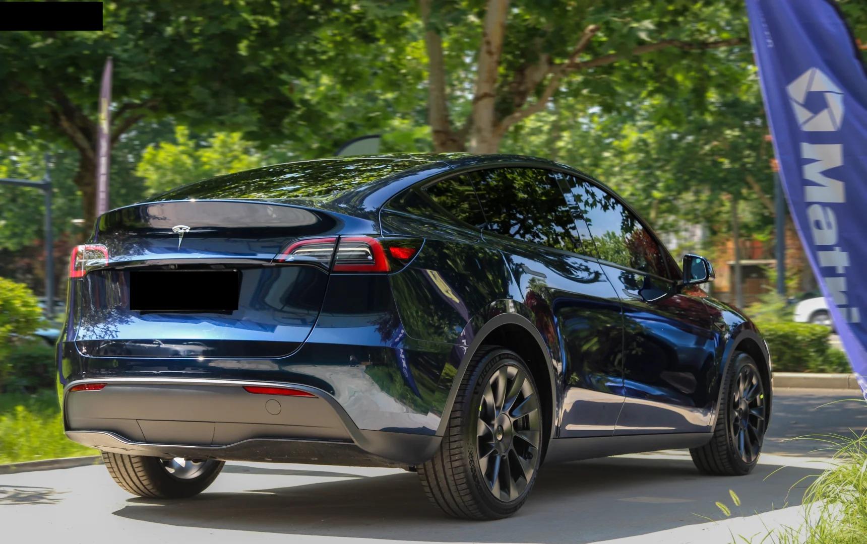 Gloss Metallic Midnight Blue Car Vinyl Wrap PET