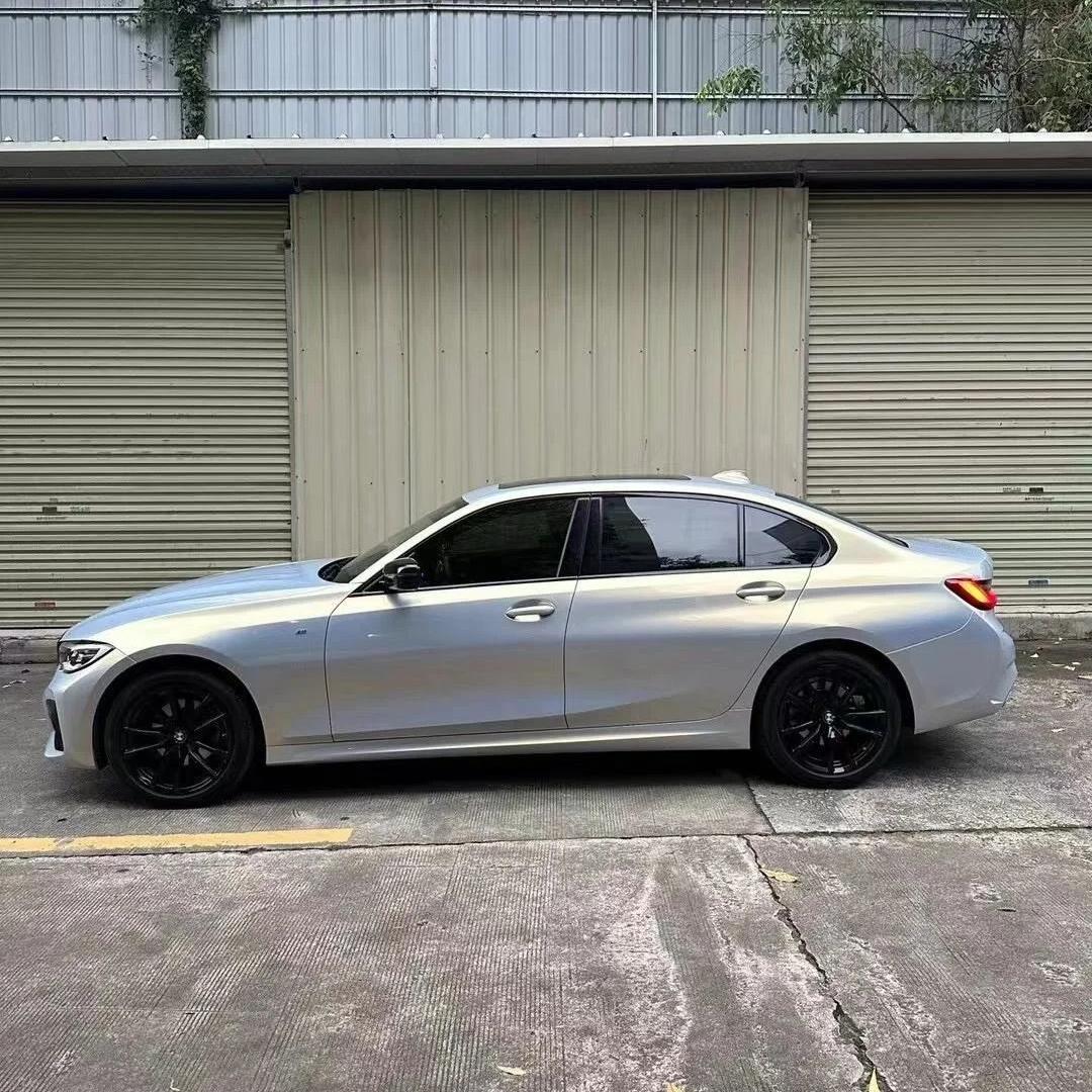 Gloss Metallic Chameleon Blue Gold Car Vinyl Wrap