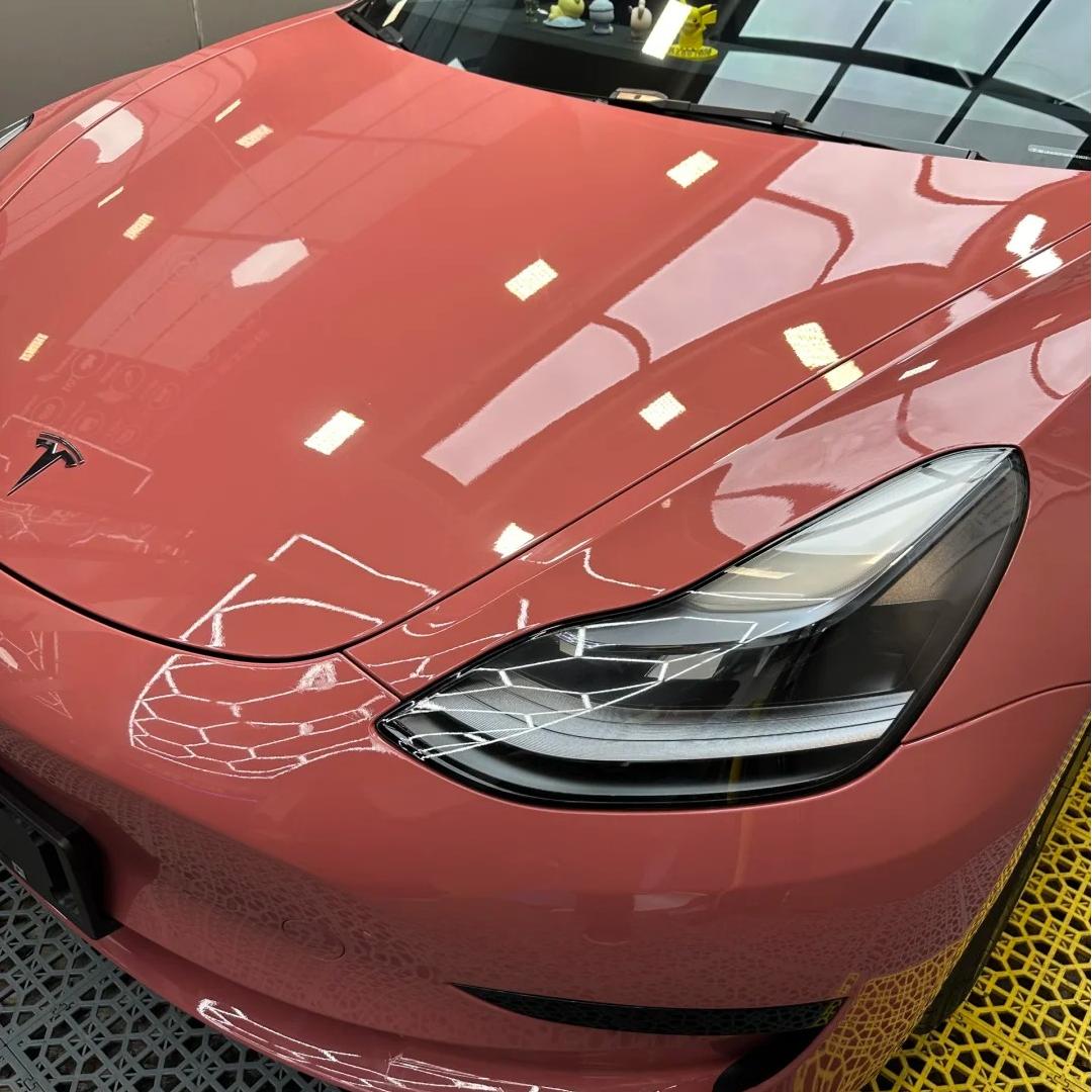 Gloss Morganite Red Car Vinyl Wrap