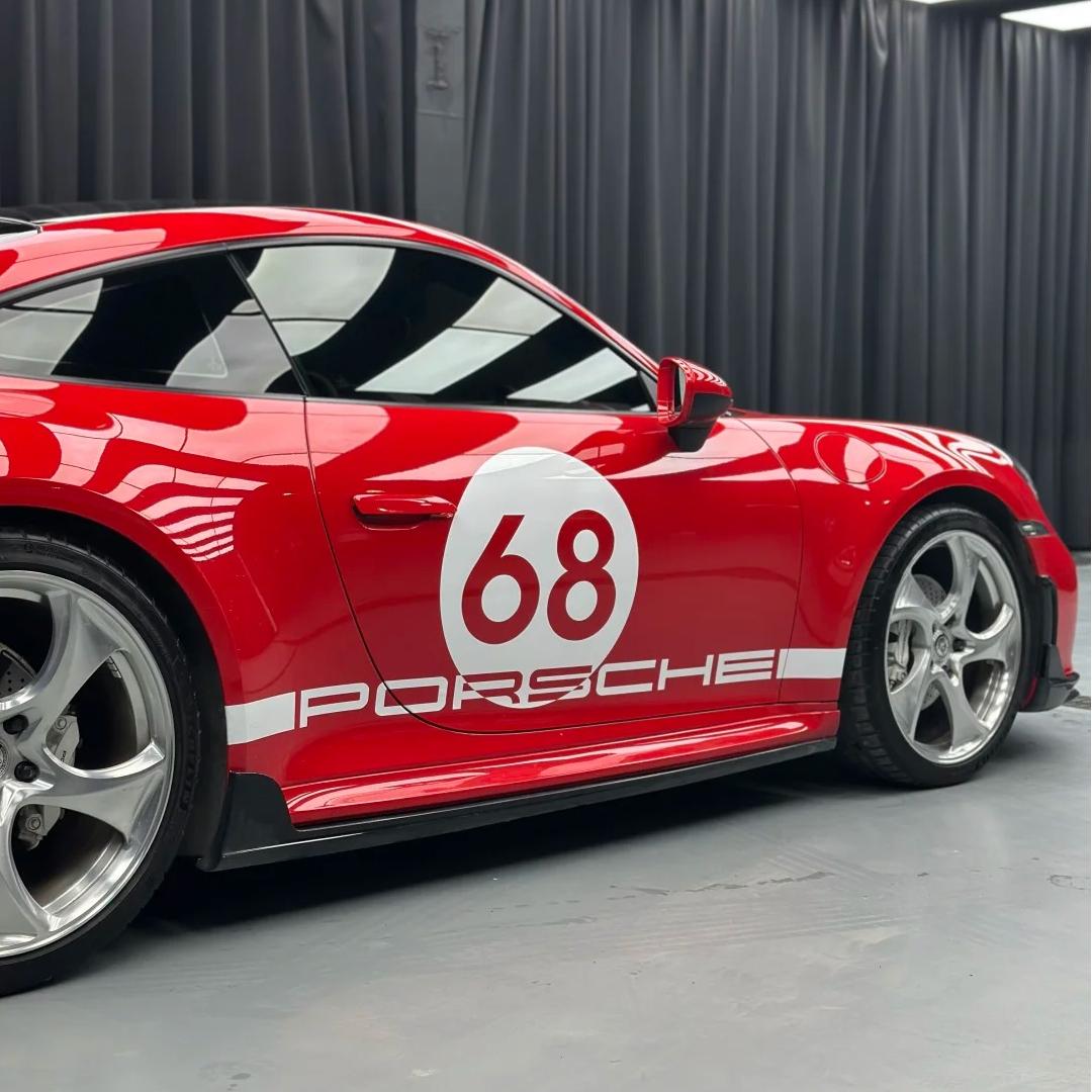 TPU Glossy Farrari Red Colored PPF Paint Protection Film