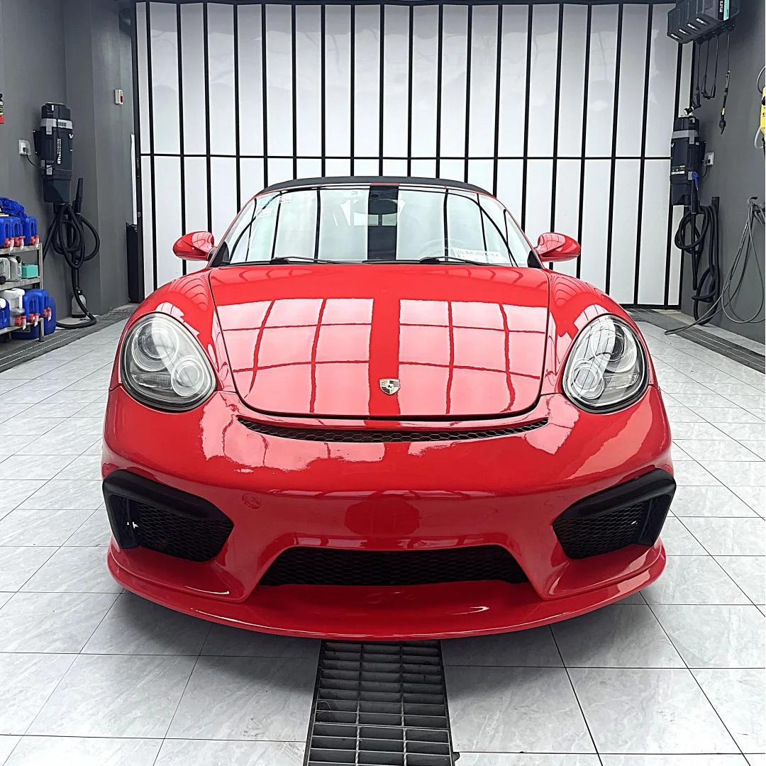 TPU Glossy Farrari Red Colored PPF Paint Protection Film
