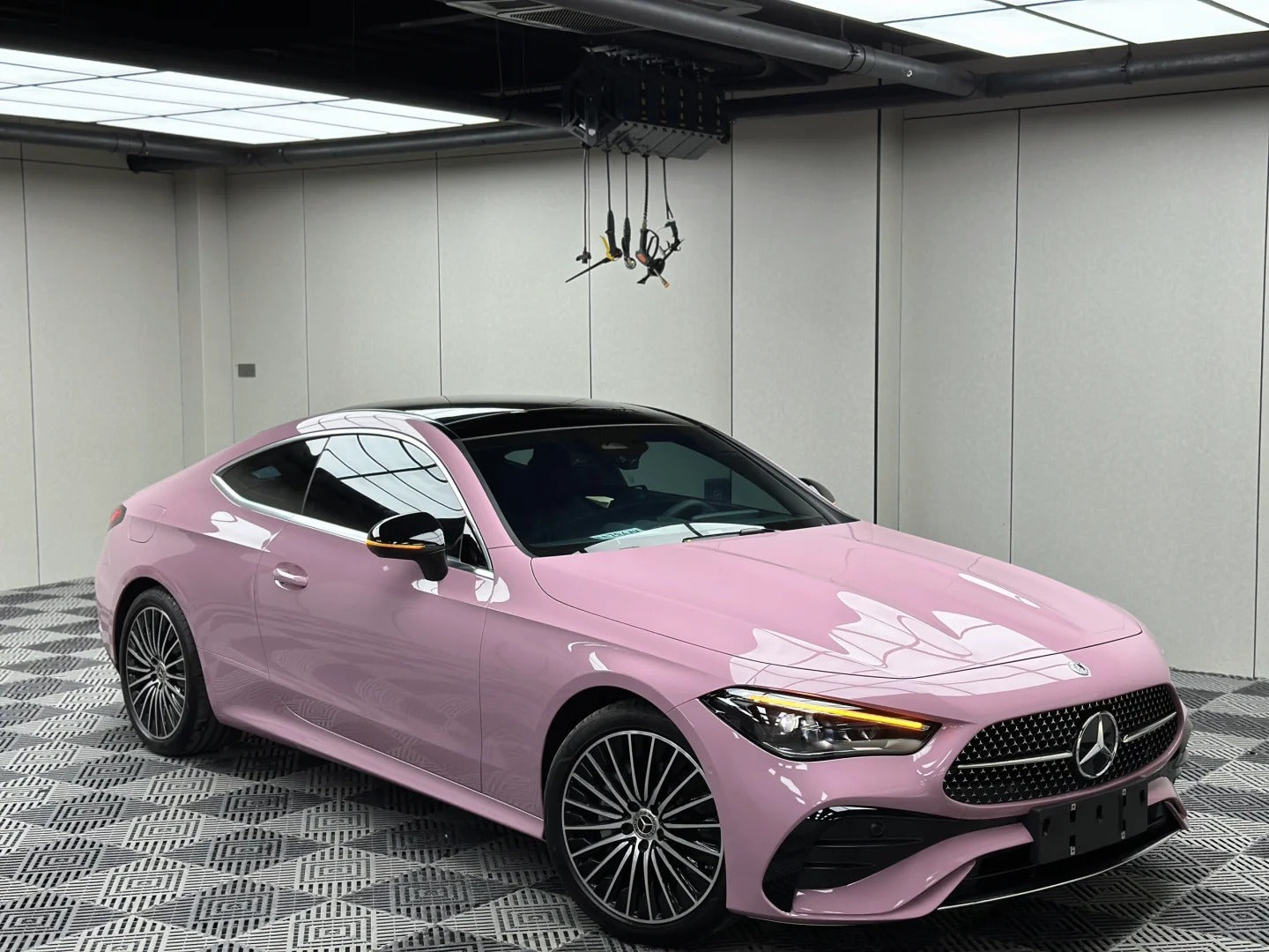 TPU Glossy Oolong Tea Powder Pink Colored PPF Paint Protection Film