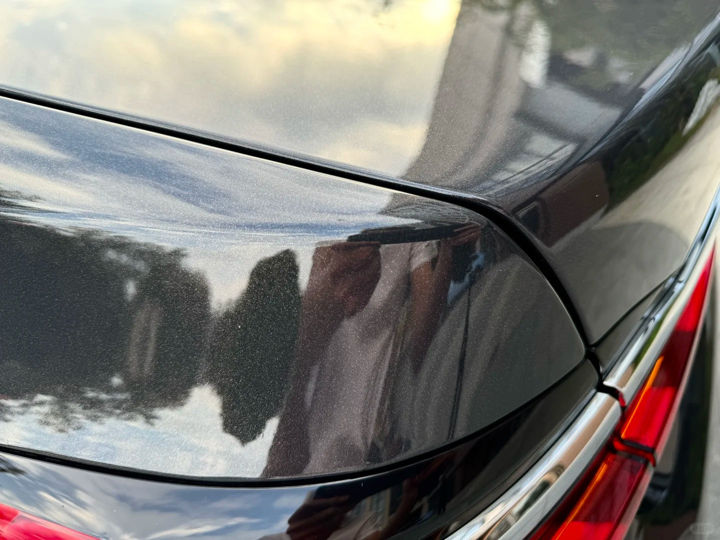 BMW Gloss Metallic Diamond Graphite Black Car Vinyl Wrap PET