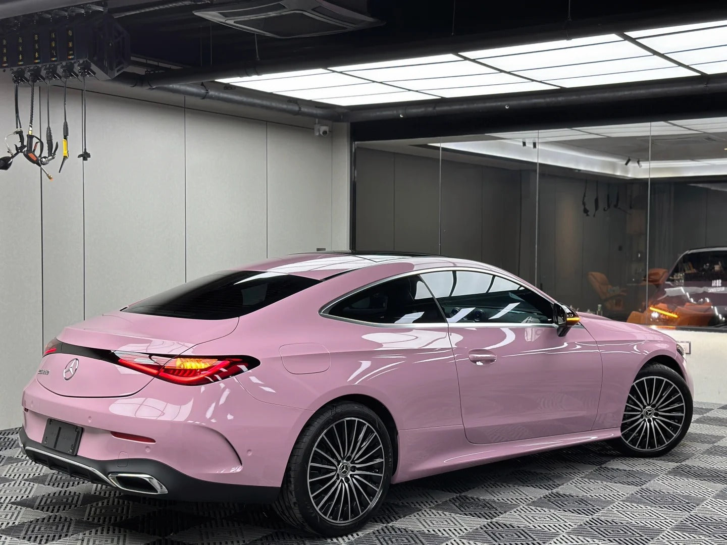 TPU Glossy Oolong Tea Powder Pink Colored PPF Paint Protection Film