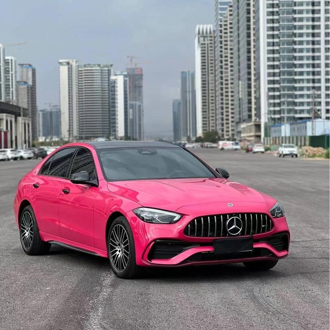 TPU Glossy Rose Red Colored PPF Paint Protection Film