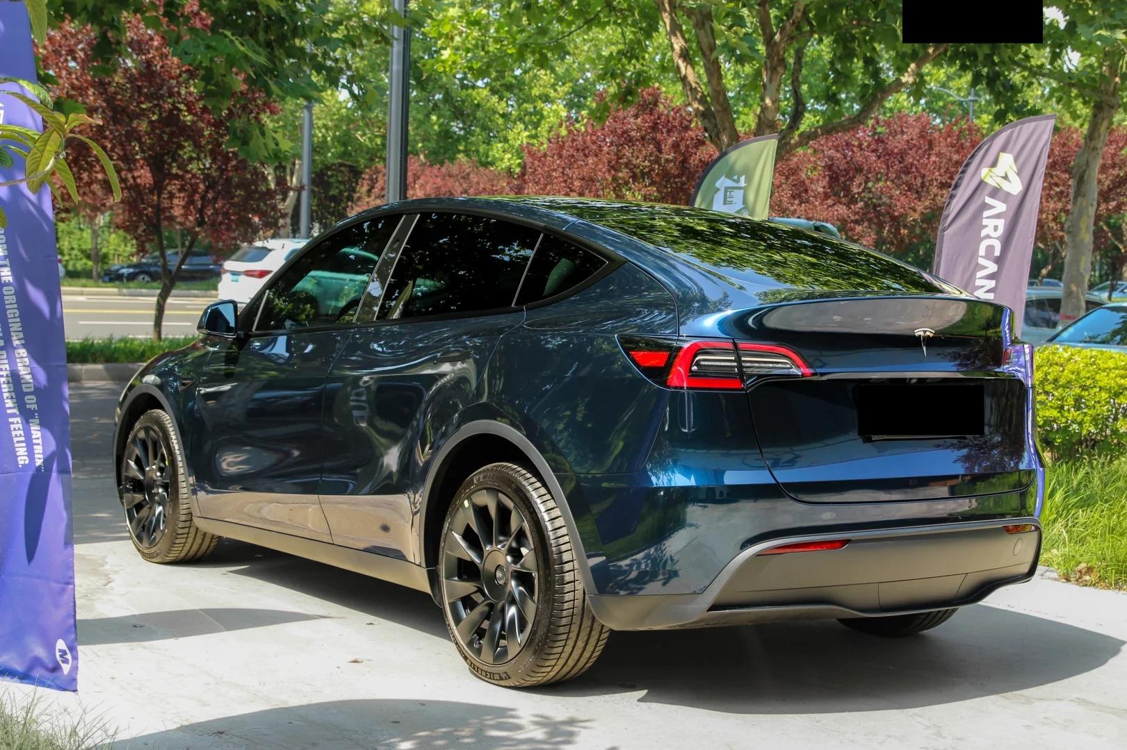 Gloss Metallic Midnight Blue Car Vinyl Wrap PET