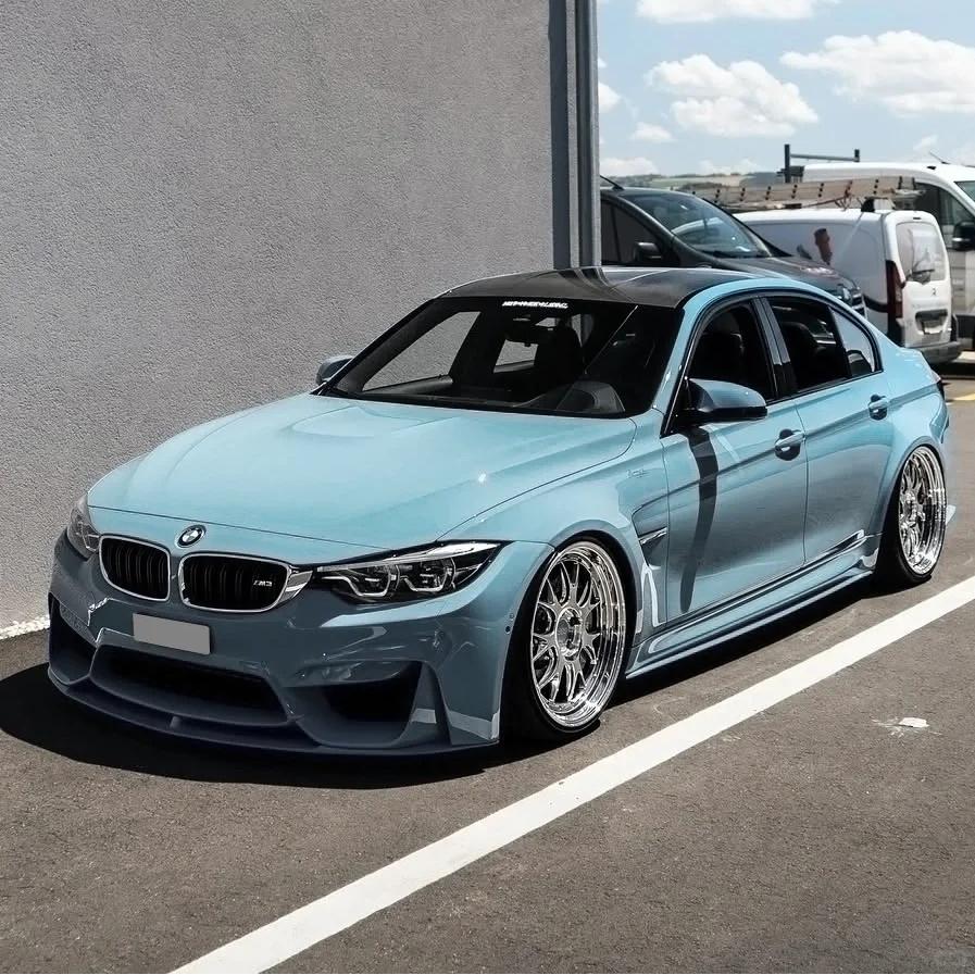 Gloss Ice Blue Car Vinyl Wrap PET