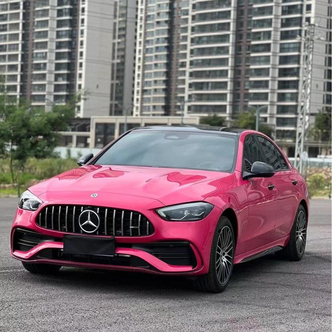 TPU Glossy Rose Red Colored PPF Paint Protection Film