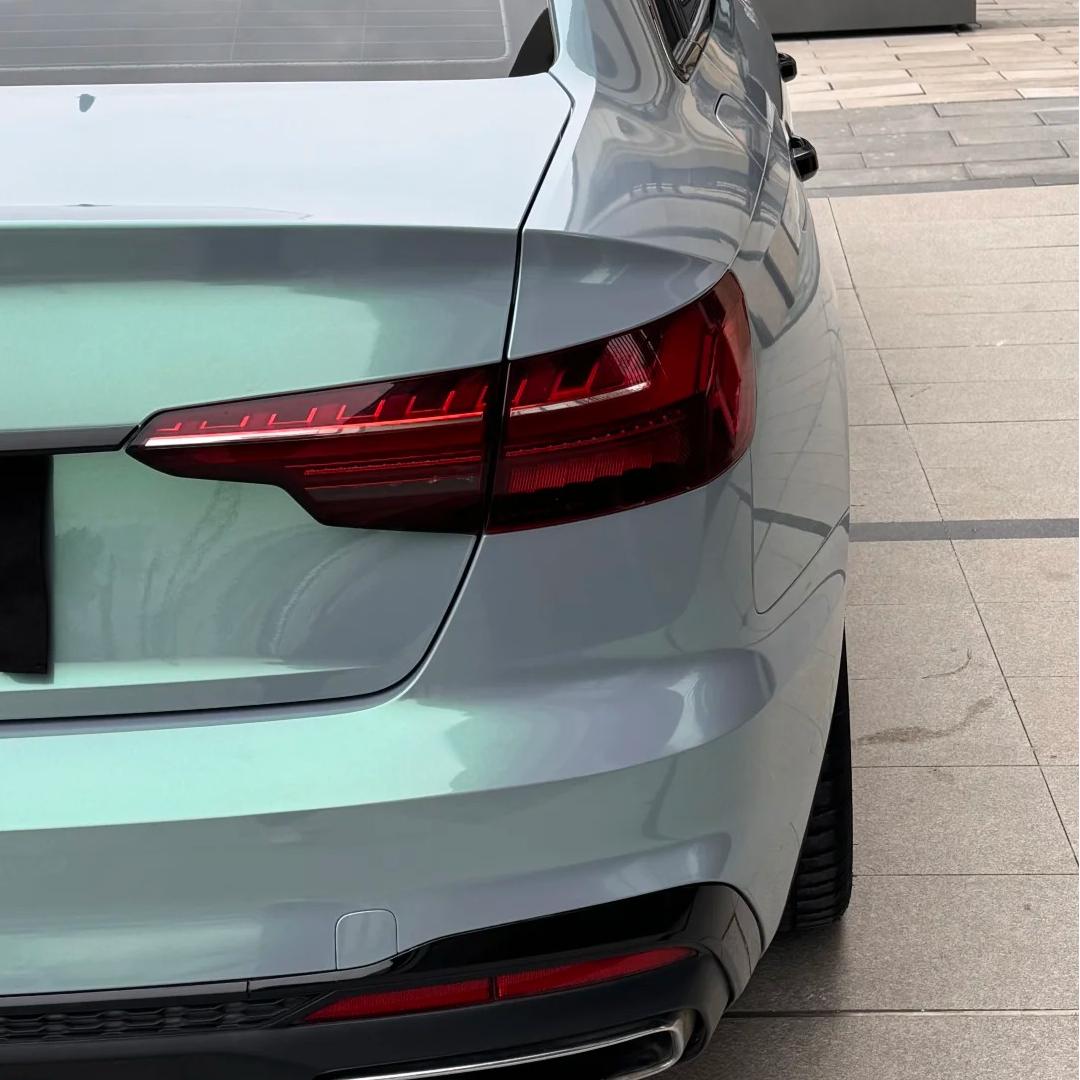 Glossy Twin Candy Grey Green Color Fliper Car Vinyl Wrap