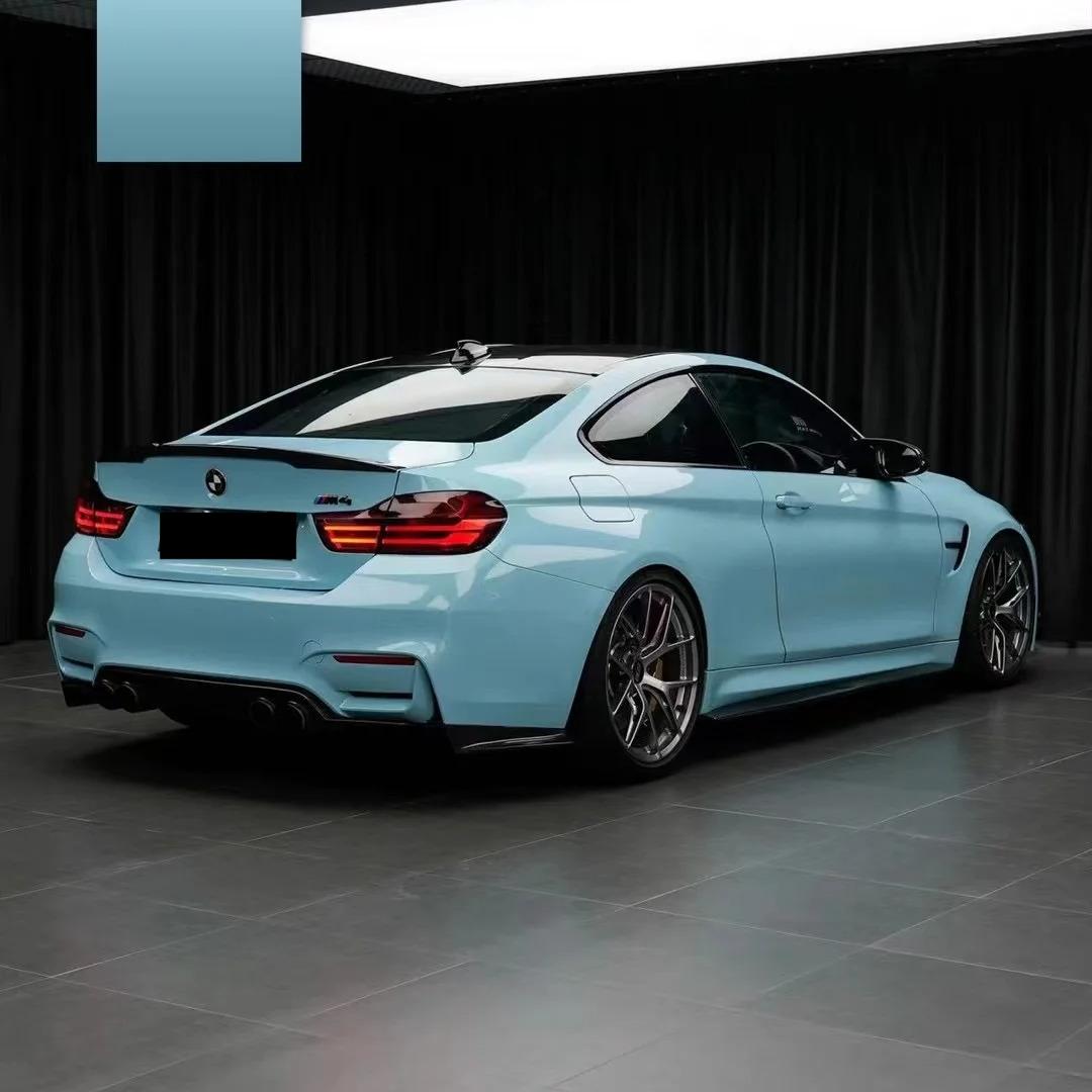 Gloss Baby Blue Car Vinyl Wrap PET