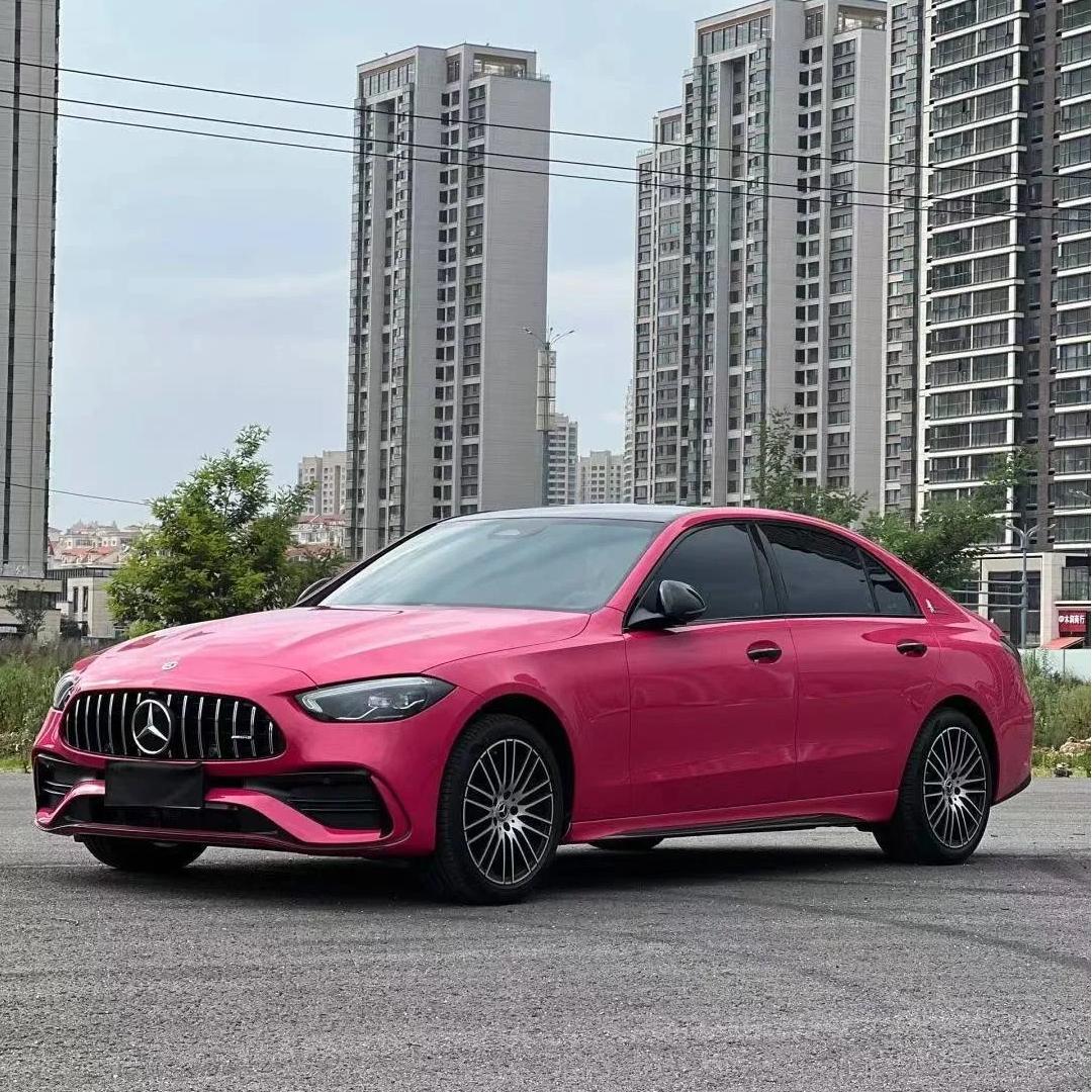 TPU Glossy Rose Red Colored PPF Paint Protection Film