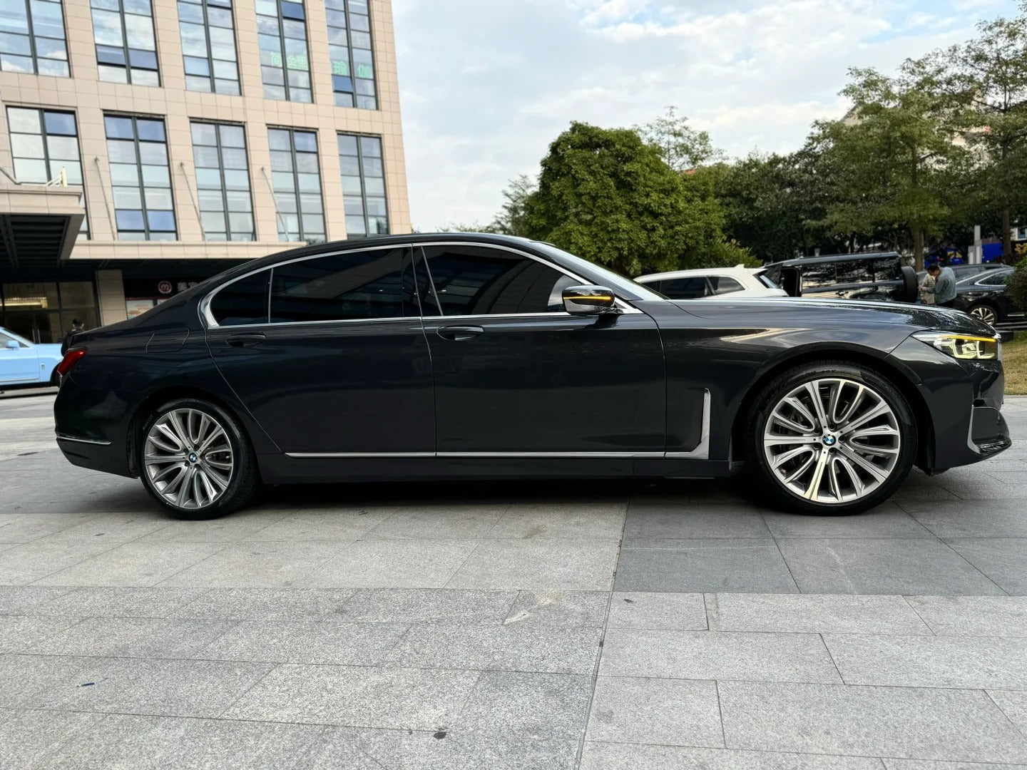 BMW Gloss Metallic Diamond Graphite Black Car Vinyl Wrap PET