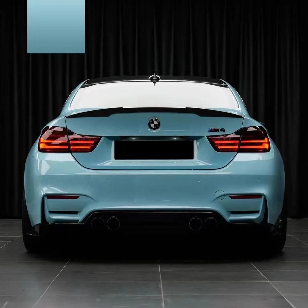 Gloss Baby Blue Car Vinyl Wrap PET