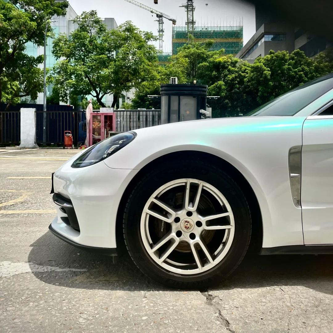 Gloss Metallic Chameleon Aurora White Car Vinyl Wrap Sale
