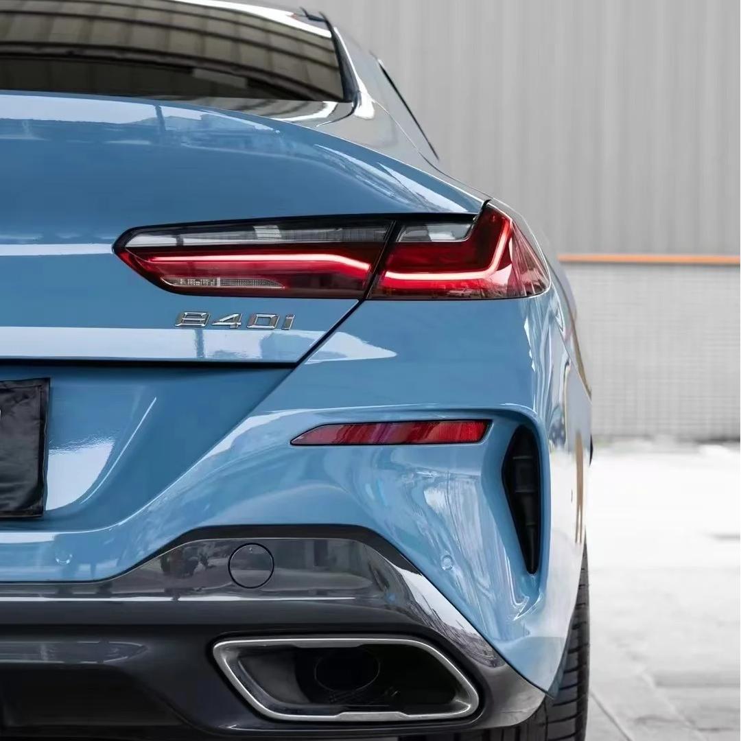 TPU Glossy China Blue Colored PPF Paint Protection Film