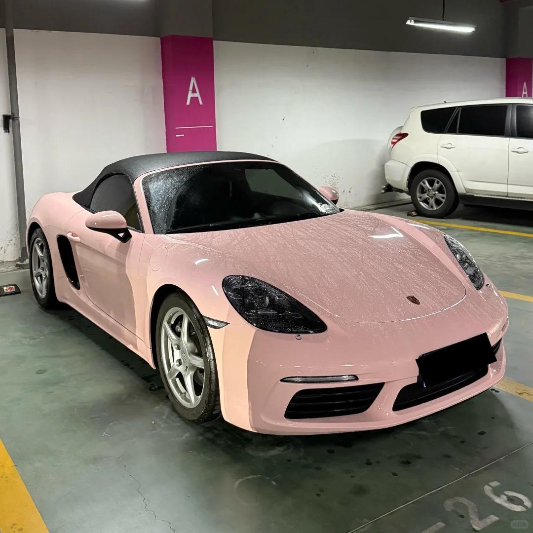 TPU Glossy Pearl Baby Pink Colored PPF Paint Protection Film
