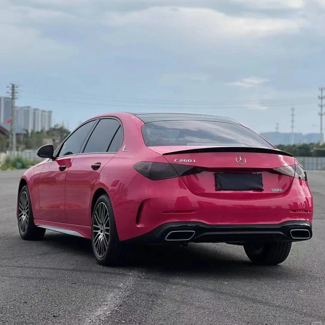 TPU Glossy Rose Red Colored PPF Paint Protection Film