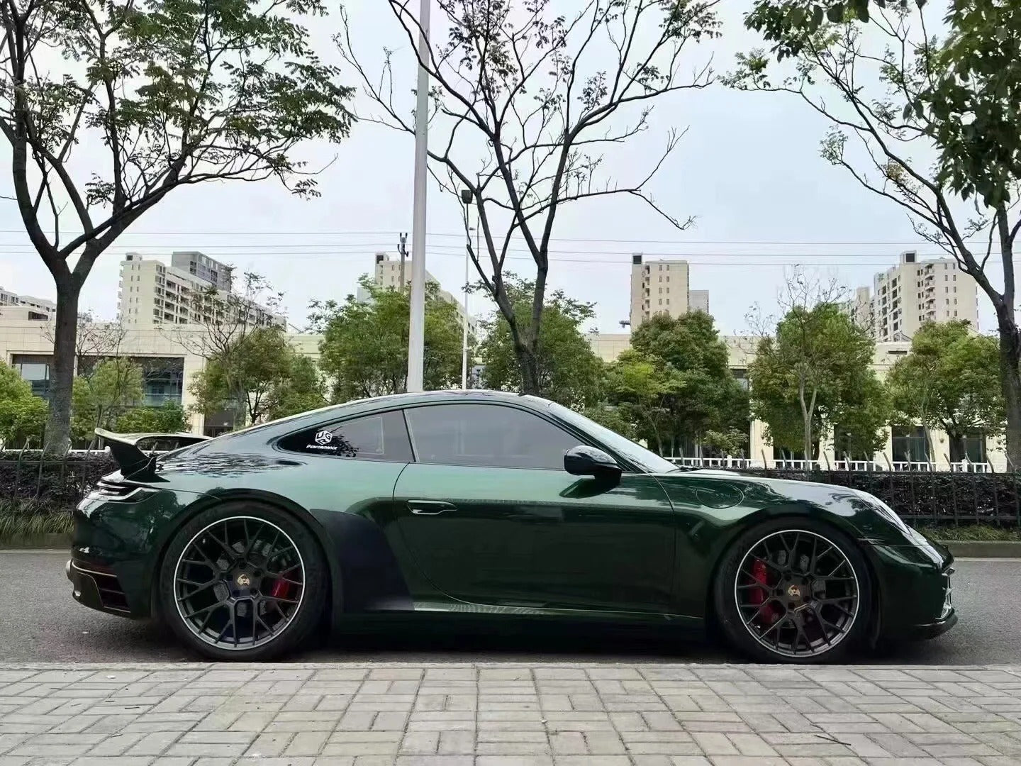 Glossy Paint Metalic Midnight Green Car Vinyl Wrap PET