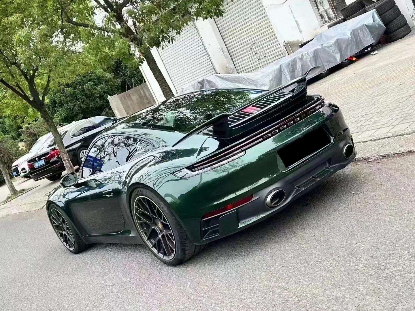 Glossy Paint Metalic Midnight Green Car Vinyl Wrap PET
