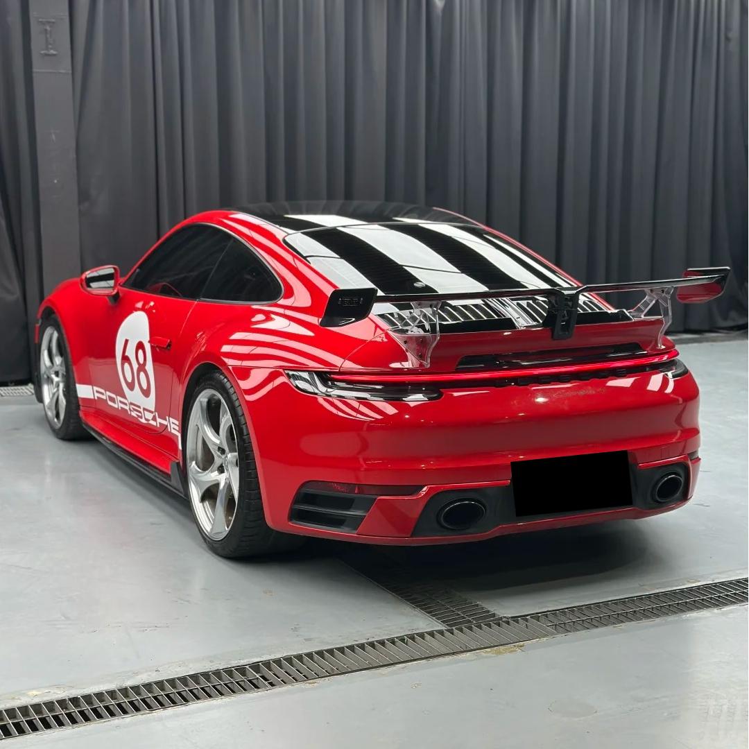 TPU Glossy Farrari Red Colored PPF Paint Protection Film