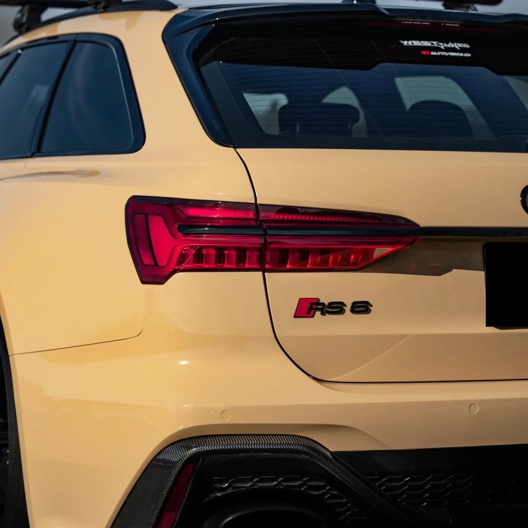 TPU Glossy AMG Desert Yellow Colored PPF Paint Protection Film
