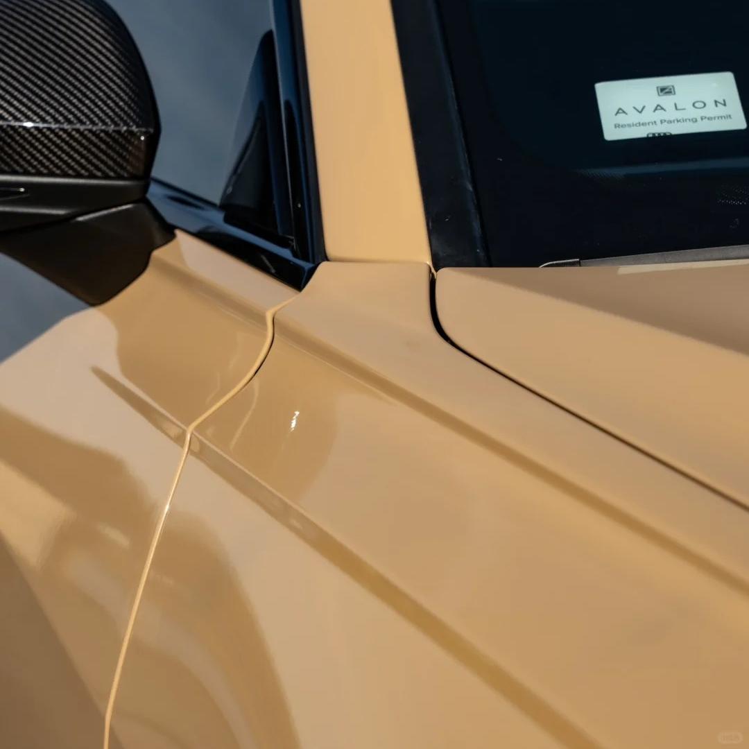 TPU Glossy AMG Desert Yellow Colored PPF Paint Protection Film