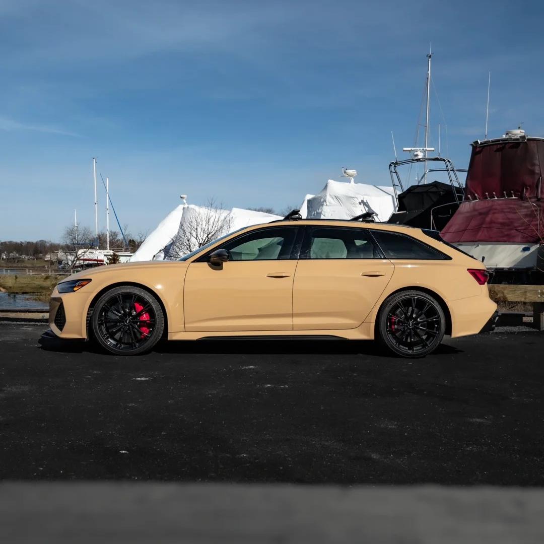 TPU Glossy AMG Desert Yellow Colored PPF Paint Protection Film