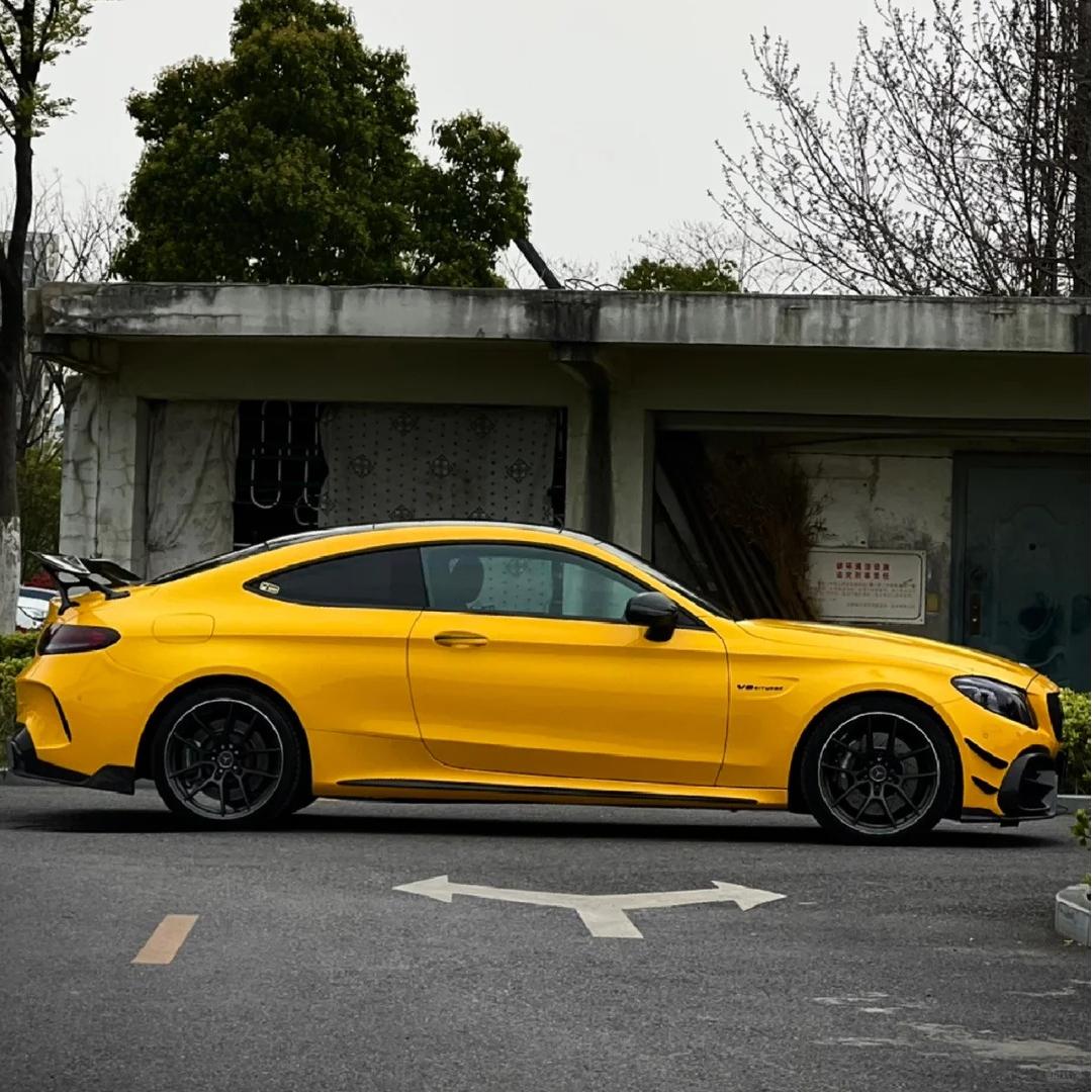TPU Glossy Sunflower Yellow Colored PPF Paint Protection Film