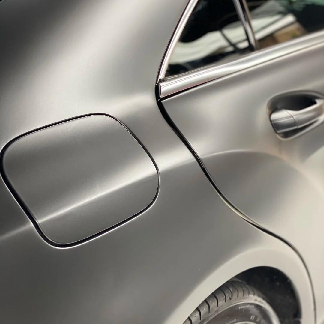 Matte Metallic Satin Mountain Grey Car Vinyl Wrap PET