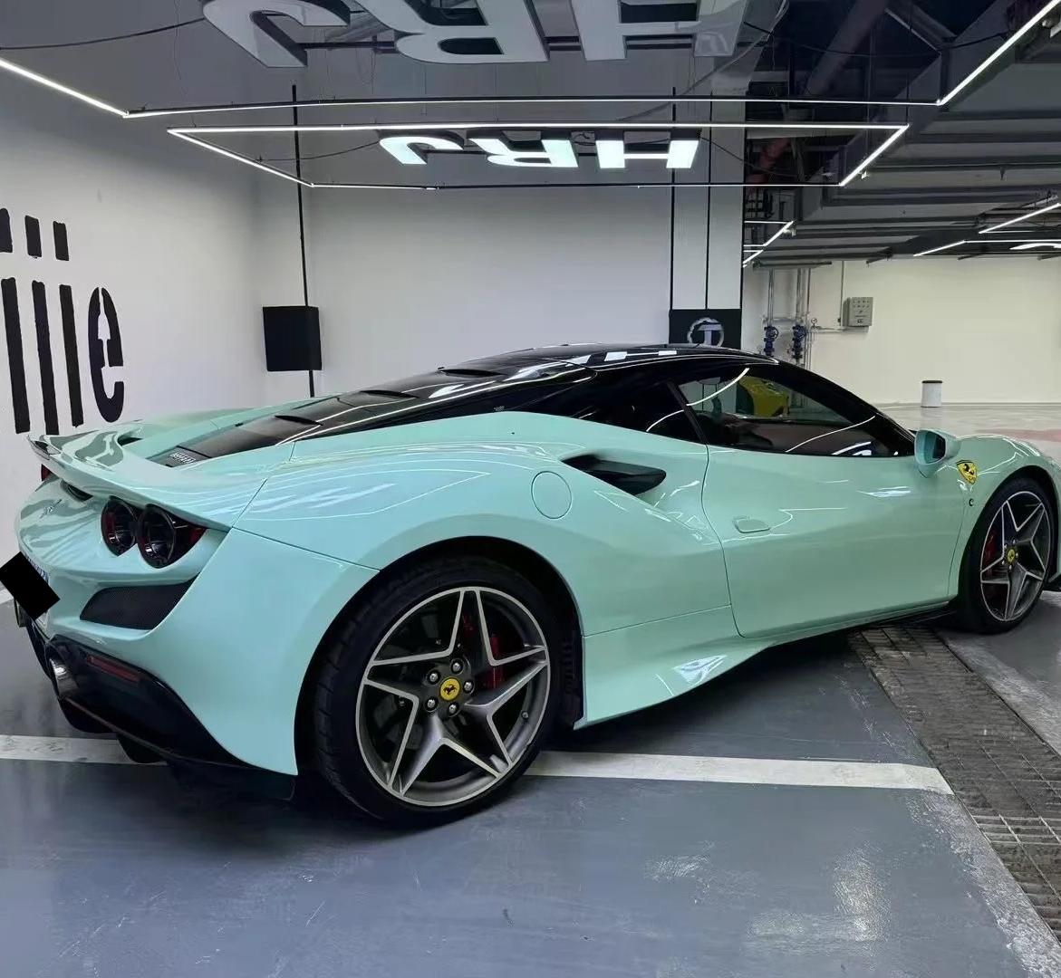 Gloss Light Mint Cragginess Green Car Vinyl Wrap PET