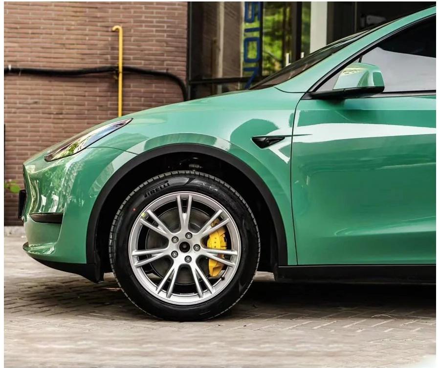 Gloss Porsche Weng Green Car Vinyl Wrap PET