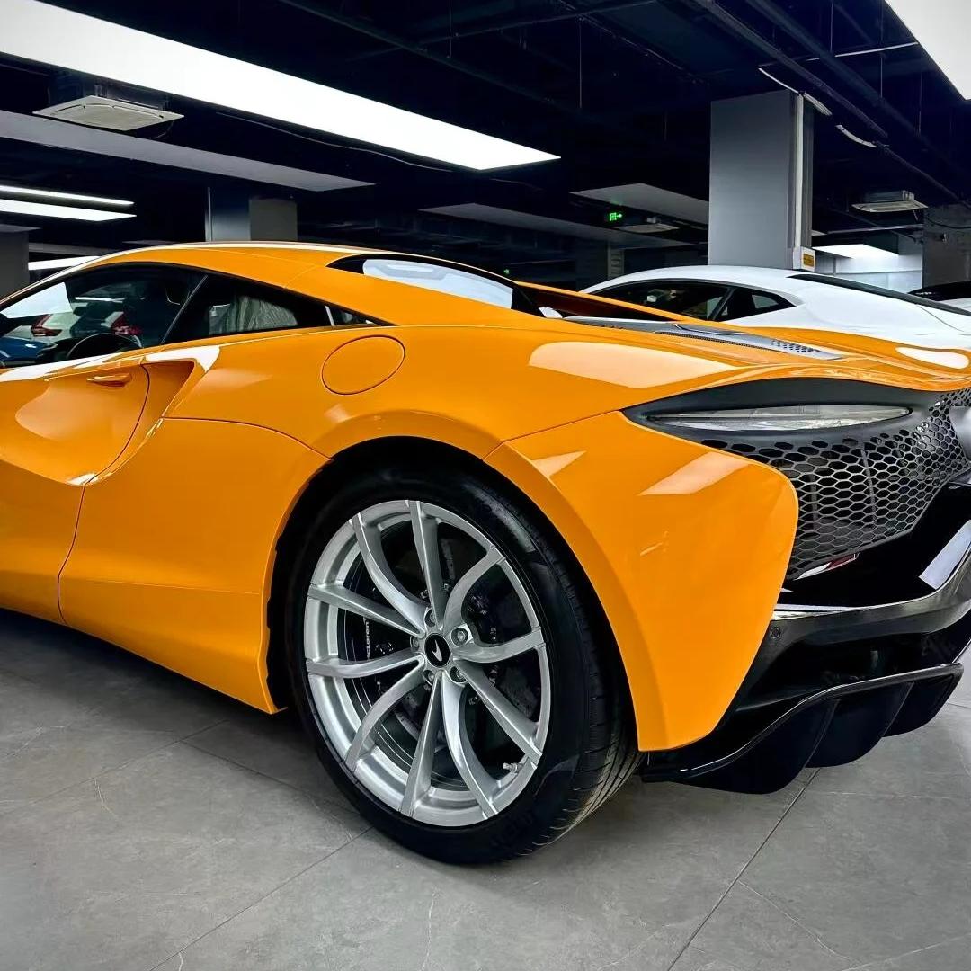 TPU Gloss Mclaren Orange Colored PPF Paint Protection Film