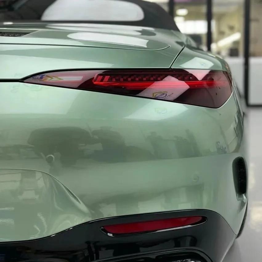Gloss Metallic Francesca Green Car Vinyl Wrap Ferrari