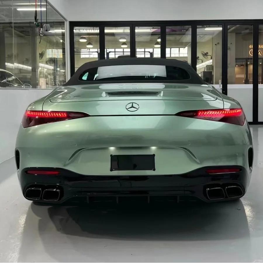 Gloss Metallic Francesca Green Car Vinyl Wrap Ferrari