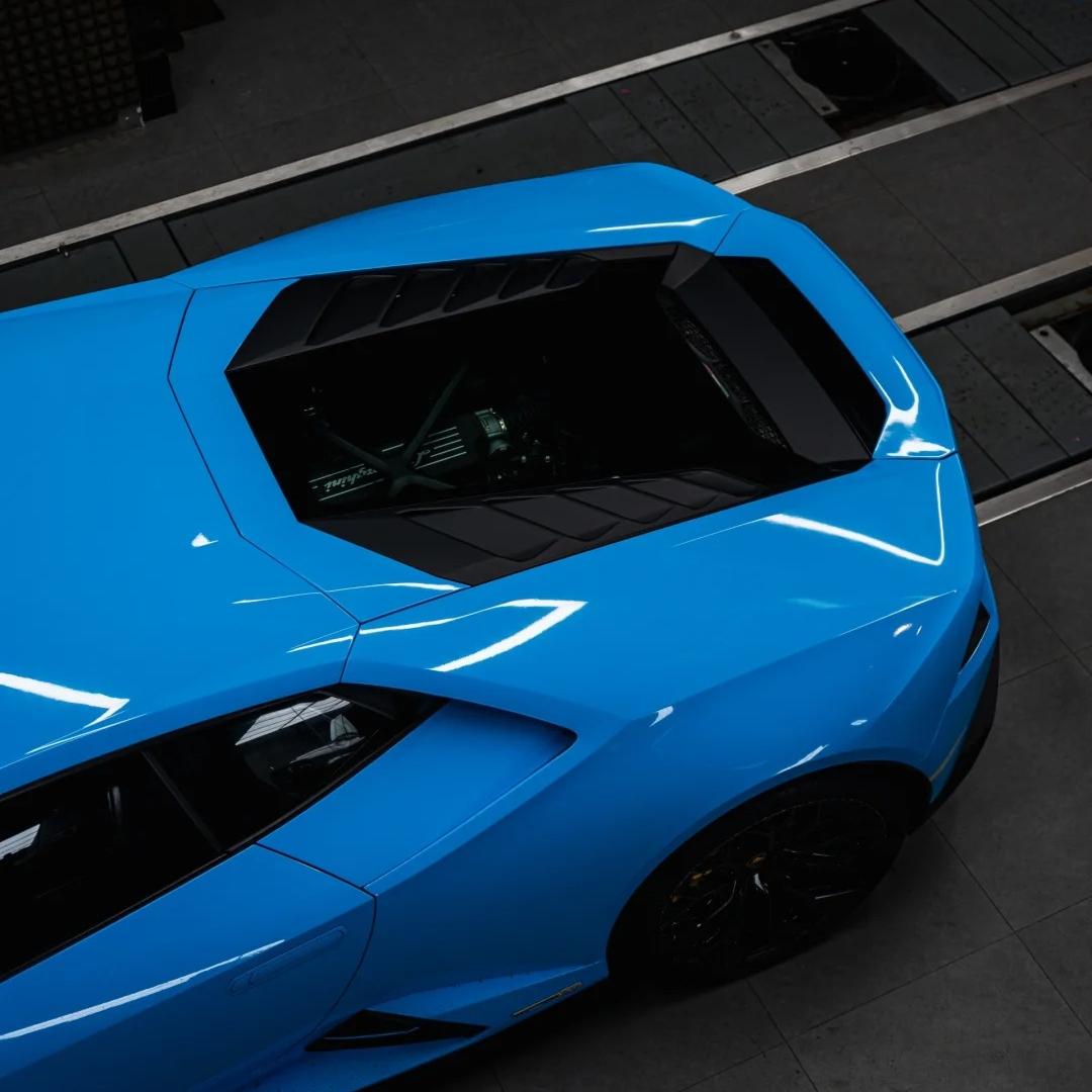 Gloss Crystal Sky Blue Car Viny Wrap PET