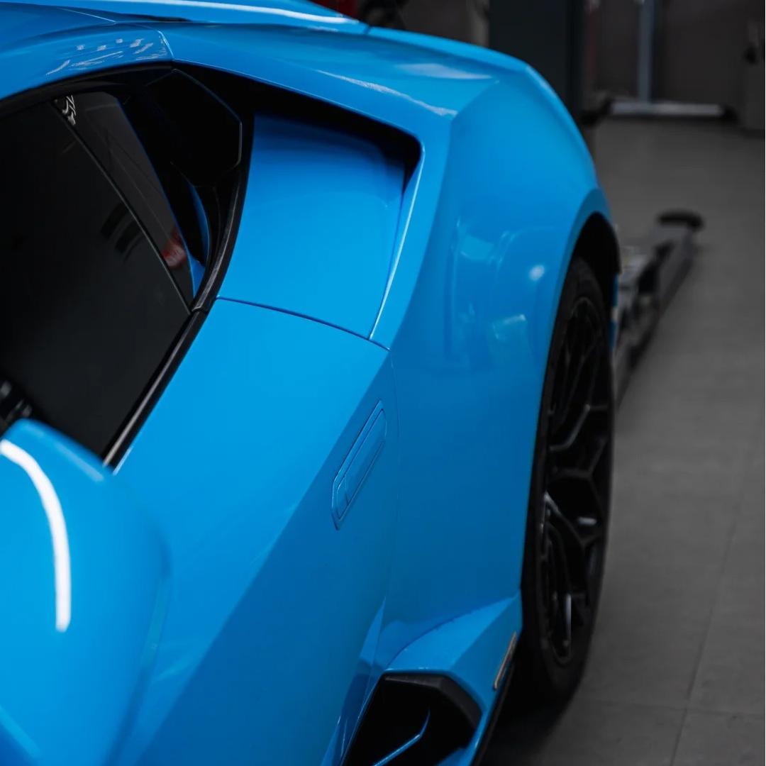 Gloss Crystal Sky Blue Car Viny Wrap PET