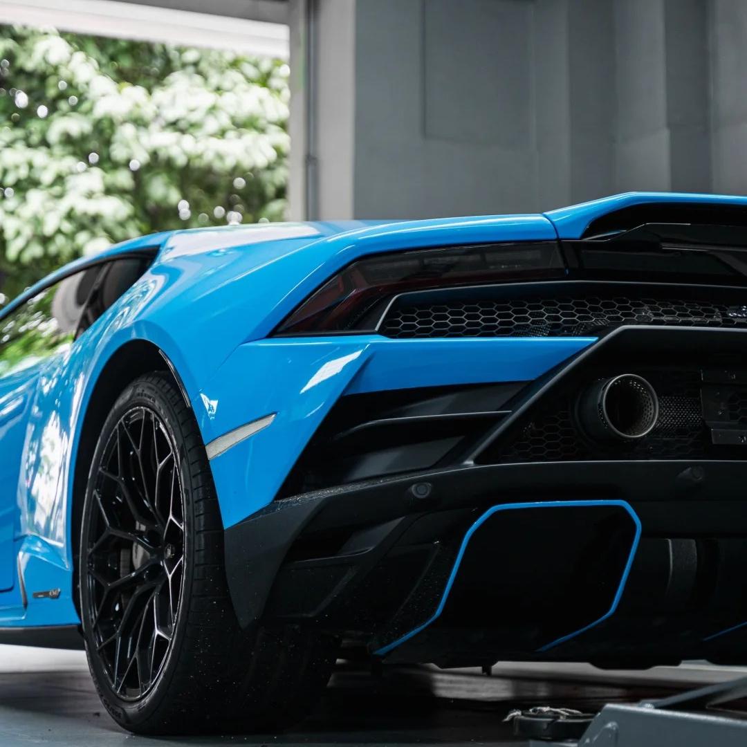 Gloss Crystal Sky Blue Car Viny Wrap PET