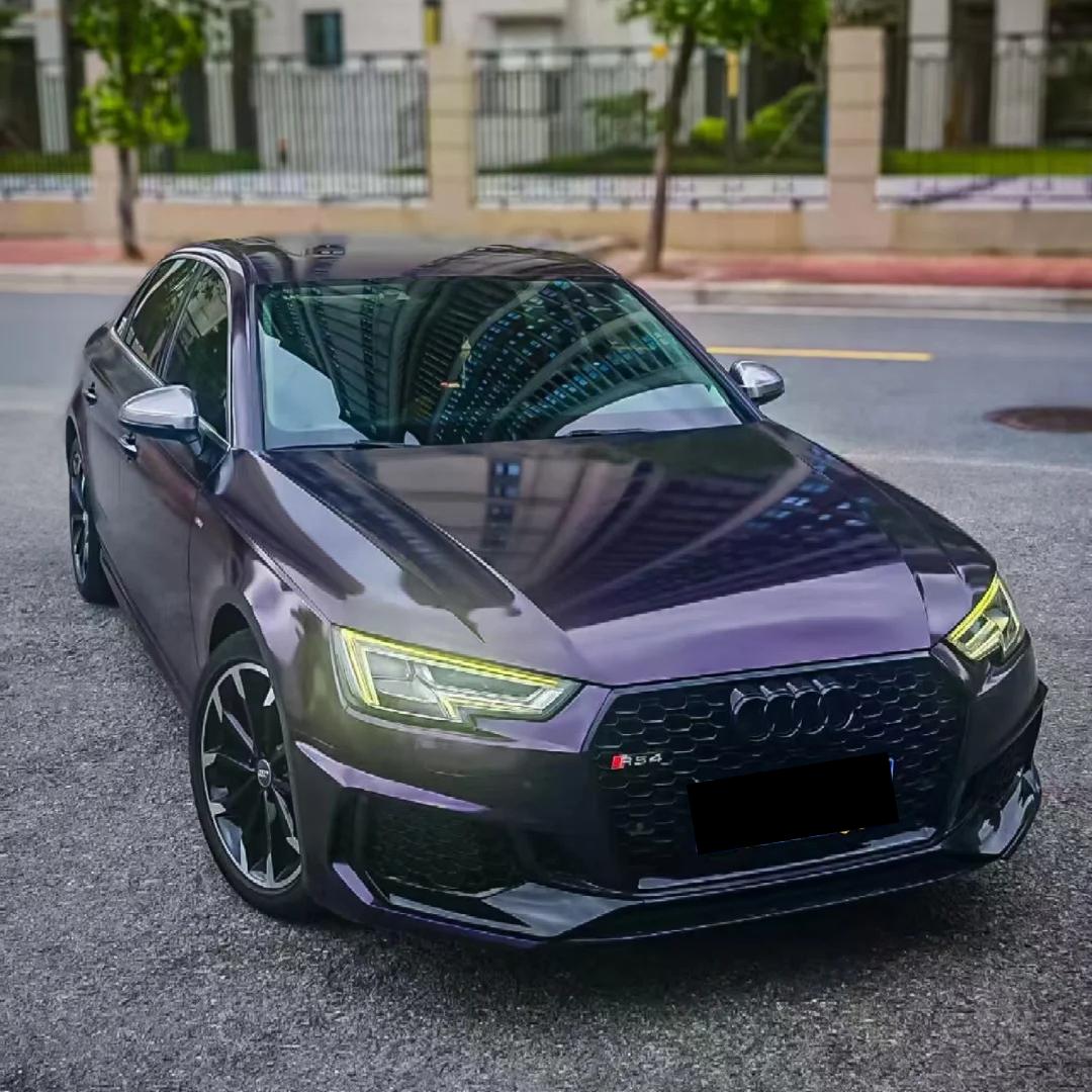 Gloss Metallic Gentian Purple Car Vinyl Wrap PET