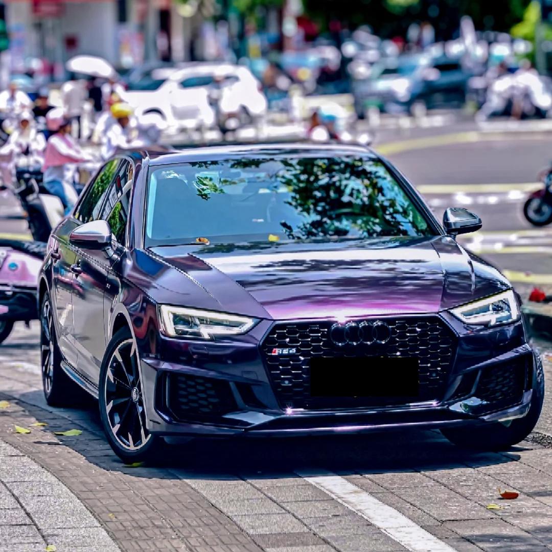 Gloss Metallic Gentian Purple Car Vinyl Wrap PET