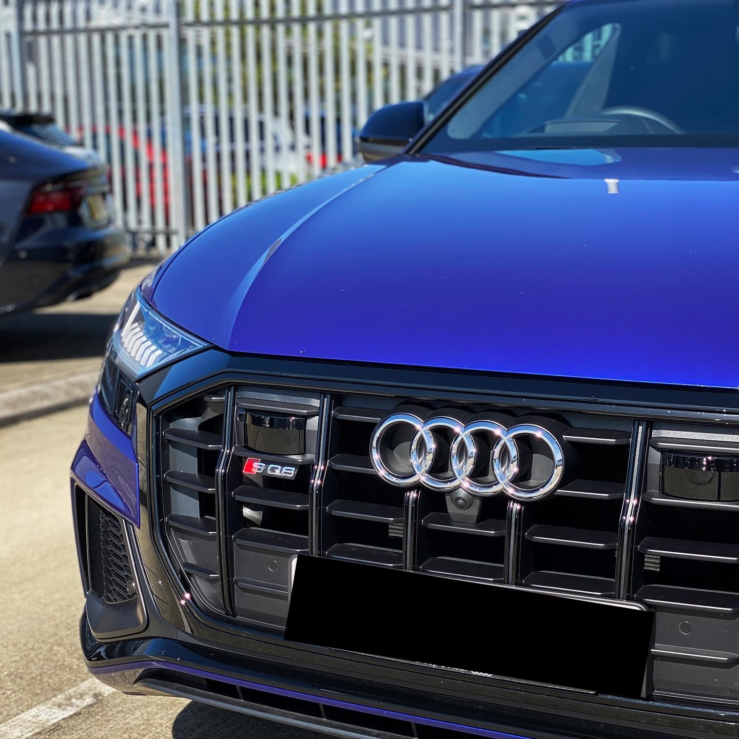 dark blue vinyl wrap