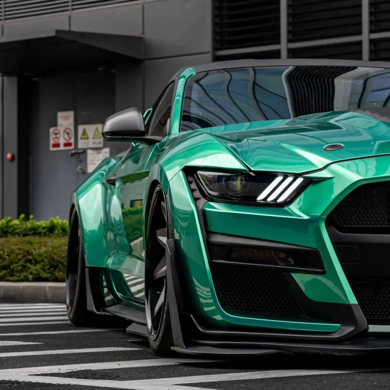 Best Gloss Metallic Isle Of Man Green Car Vinyl Wrap